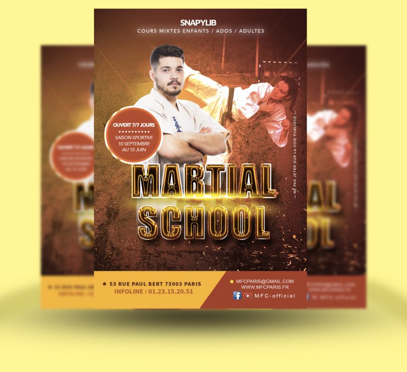 Flyer martialschool snapylib